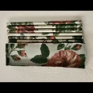 New Two’s Company Floral Pencil Case and 6 Pencils